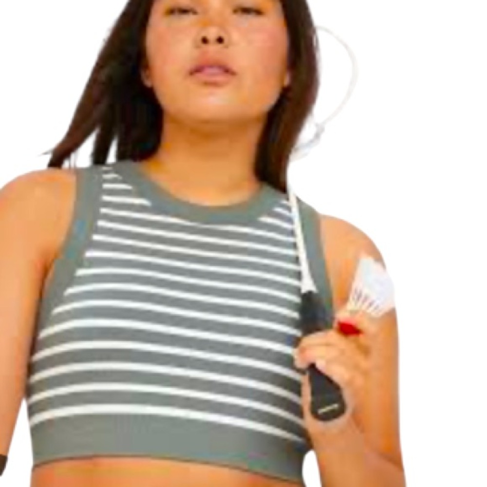 Aerie Off Line High Neck Long Line Sports Bra